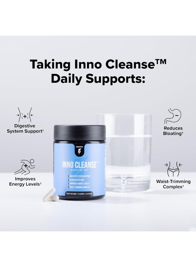 InnoSupps Inno Cleanse - Waist Trimming Complex | Digestive System Support & Aid | Reduced Bloating | Improves Energy Levels | Gluten Free, Vegan Friendly - Image 2